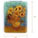 Aeisage Van Gogh Sunflowers Compact Mirror - 2.75'' Square Purse Cosmetic Handheld Mirror - Buy Online on SooperMarket.com