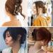 Aaiffey 4PCS Non-Slip Tortoise Hair Claw Clips | Stylish Leopard Hair Clamps for Strong Hold | Hair Styling Accessories for Women and Girls - Buy Online on SooperMarket.com