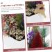 HOMSFOU 2pcs Christmas Simulation Potted Plant Artificial Plant for Desk Decor Festival Potted Plant Adornment Fake Christmas Plants with Fake Flowers Plastic Sisal Tree Outdoor Office Goldenx2pcs 21X11cmx2pcs - Buy Online on SooperMarket.com