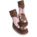 Mocc Ons Washable Leather Sole Slipper Socks - Cowgirl Design (6-12 Months) - Buy Online on SooperMarket.com