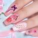 Watercolor Floral and Abstract Nail Stickers - 6 Sheets of Self-adhesive Nail Decals for Women - Flower, Butterfly, and Lady Face Designs - Buy Online on SooperMarket.com