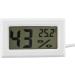 ASHATA Digital Hygrometer 2-in-1 LCD Display Thermometer Hygrometer with External Probe for Reptile Mini Digital Electronic Temperature Hygrometer(White) - Buy Online on SooperMarket.com