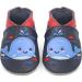 Dotty Fish Soft Leather Toddler Shoes | Non-Slip Animal Designs for Boys & Girls | Navy Whale | 3-4 Years - Buy Online on SooperMarket.com