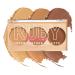 Ruby Kisses Contour Palette 3-in-1 Contour  Conceal  Highlight All-In-One Mini Palette  Long-Lasting  Easy to Blend Cream Contour Palette for Oily and Dry Skin (Light)