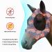 Harrison Howard Super Comfort Stretchy Fly Mask - UV Protection & Breathability - Large Eye Space - Orange Paisley - Medium Cashew Orange - International Shipping Available - Buy Online on SooperMarket.com