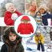 Kids4ever Toddler Winter Coat | Hooded Jacket for Boys & Girls | Windproof & Warm | Red 18-24 Months - Buy Online on SooperMarket.com
