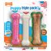 Nylabone Puppy Chew Toys for Teething Puppies | Small/Regular - Up to 25 Ibs. Pink Bone Lamb & Apple Small/Regular (3 Count)