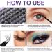 Individual Lashes Extension Kit 70 Wide-Stem 9-15mm Mix False Eyelashes with Lash Glue and Applicator - DIY Natural Portable Cluster Lashes Kit - Pack of 1 (FD20 Light Suit) - Buy Online on SooperMarket.com