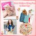 Corgi Makeup Set with Bag, Scrunchies, Stickers, Hair Bands - 59 Pcs | Cute Corgi Print Travel Cosmetic Accessories for Girls - Buy Online on SooperMarket.com