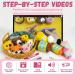 HEJIN Crochet Kit for Beginners - 6 PCS Animal Kit with Video Tutorials, Yarn, Eyes, Stuffing, Hook - Perfect Gift for Kids & Adults - Buy Online on SooperMarket.com