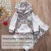 TMEOG Baby Hooded Sweatshirt and Pants Set - Floral Grey (3-6 Months) - Buy Online on SooperMarket.com