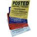 Minuteman No Trespassing No Hunting No Fishing Vinyl Signs on a Roll - 50 Count Purple - Buy Online on SooperMarket.com