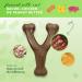 Benebone Wishbone Real Peanuts Medium Durable Dog Chew Toy for Aggressive Chewers | International Shipping Available - Buy Online on SooperMarket.com