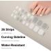Semi Cured Gel Nail Strips Toenail Wraps Soft Self-Adhesive Gel Pedicure Stickers Salon-Quality Long Lasting Easy to Apply & Remove (Glitter & White) - Buy Online on SooperMarket.com