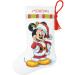 Dimensions Mickey Mouse Christmas Stocking Counted Cross Stitch Kit for Beginners, 14 Count White Aida Cloth, 10''L