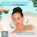 Luxury Bath Haven Full Body Bath Pillow with Headrest - Spa Accessories for Neck and Back - Powerful Suction Cups - Ideal for Shower, Tub, Jacuzzi - Buy Online on SooperMarket.com