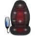 Snailax Memory Foam Massage Seat Cushion - Back Massager with Heat,6 Vibration Massage Nodes & 2 Heat Levels, Massage Chair Pad for Home Office Chair Black