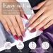 AZUREBEAUTY Dip Powder Nail Set - 6 Colors Fall Winter Purple Rose Red Glitter | DIY Salon Manicure Kit No Nail Lamp Needed - Buy Online on SooperMarket.com