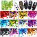 Bonnie-Sam Laser Nail Art Glitter Sequins - 12 Boxes of Butterfly, Star, Moon, Heart, and Flower Designs for Nail, Face, Eyes, and Body Decor - Holiday Collection - Buy Online on SooperMarket.com