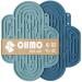 OHMO Licky Mats for Dogs and Cats 2 Pcs Cactus Silicone Lick Mats with Suction Cups for Pet Anxiety Relief Dog Slow Feeding(Dark Blue&Light Blue) M Dark Blue&Light Blue