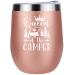 Hopedoit Camping Gifts Wine Tumbler 12OZ Camping Gifts for Women Camper Gifts Gifts for Campers Queen of The Camper Gifts for RV Campers Camping Gifts for Camper Cool Gifts for Camping Lovers 1 Count (Pack of 1) Queen of the Camper 1