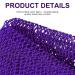 African Exfoliating Bath Sponge Set - Long Net Scrubber for Shower & Body - Black Purple - Daily Use or Stocking Stuffer - Buy Online on SooperMarket.com