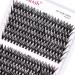 Individual Cluster Lashes Extensions 30D 40D 0.07 D Curl 16mm Extensions 200Pcs Individual Cluster Lashes DIY Eyelash Extensions at Home 16mm DH-30D+40D-0.07-D