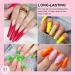 SAVILAND French Gel Nail Polish Set - 6 Spring Colors 10ML Soak Off Gel Polish Kit for Salon Quality French Tip Manicures - Orange, Yellow, Green, Hot Pink, Blue - Perfect for Home DIY Nail Art - Buy Online on SooperMarket.com