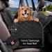 Waterproof Nonslip Dog Car Seat Cover with Storage Pockets & Visual Window - Black - Buy Online on SooperMarket.com