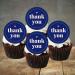24 PRECUT Thank You Cupcake Toppers Theme #3 Edible Thank You Cake Decorations Thank You Cupcake Topper Thank You Cake Toppers Edible Thanks Birthday Decoration