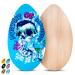 TCXDG Skipper Skimboard 35&41 Inch Wooden Beginners Skim Board for Kids Adults Streamline Shape Easy Grip Sand Board for Beach from Six Appearance 41-Blue skeleton