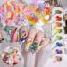 130Pcs 3D Gummy Bear Candy Nail Charms 3D Lollipop Candy Gummies Bear Nail Art Charms Colorful Resin Acrylic Bear Candy Cute Nail Charms for Nail DIY Crafting Accessories S0-Bear