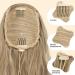 FESHFEN Blonde & Ash Blonde Mixed Curly Wavy Drawstring Ponytail Extension 18 inch - Synthetic Hairpiece for Women - Buy Online on SooperMarket.com