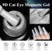 Buy MIZHSE 9D Cat Eye Gel Nail Polish - Silver Magnetic Gel for Stunning Holographic Galaxy Effect | Soak Off Nail Art for DIY Manicure at Home - Buy Online on SooperMarket.com