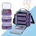 BAFASO Large 72-Bottle Nail Polish Organizer in Purple - Patented Design with 3 Removable Pouches - Buy Online on SooperMarket.com