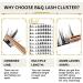 72pc D Curl Natural Eyelash Cluster Extensions | Soft & Fluffy DIY Lash Clusters - B&Q Cluster Lashes - Buy Online on SooperMarket.com