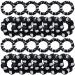 24 Pieces Soccer Football Volleyball Hair Scrunchies Sport Hair Ties Silk Satin Elastic Scrunchies Hair Bands Ponytail Holders for Girls Women Players Teams Gifts  2 Sizes (Black Volleyball) 24 Piece Assortment Black
