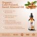 Organic Sweet Almond Oil 4oz - Bella Terra Oils | Pure Cold-Pressed Vitamin E Rich - Luxurious Skin Care - Buy Online on SooperMarket.com