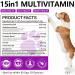 Dog Multivitamin Chewable Supplements 15 in 1. Hip Joint Skin Coat Skin Health Gut Health and Heart Health. Digestion & Immune System for All Ages All Breeds Dogs x150 Chews. Duck Flavor. - Buy Online on SooperMarket.com