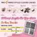 PRO 440 Pcs Cluster Lashes 4 Styles Lash Clusters DIY Eyelash Extension 30D 40D Individual Lashes Thin Band Easy to Apply at home Lashes(4 Styles 8-16mix) 8-16 mix 4 Styles (440 Pcs) - Buy Online on SooperMarket.com