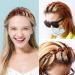 DHWEKU Bangs Hairstyle Hairpin 2 Pieces Hairstyle Aid Headband with Clips Hairpins Hairdressing Supplies Headband Hair Accessories Hair Band Hair Band with Clips Twist Clip Headband - Buy Online on SooperMarket.com