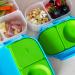 b.box Silicone Food Storage Container with Two Sealed Compartments - Reusable Snack Box for Kids (Blue Slate) - Buy Online on SooperMarket.com