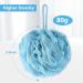 Buy VANZAVANZU Bath Sponge Loofah Set of 4 - Large 80g Shower Scrubber for Men & Women - Mesh Pouf in Turquoise & White | Premium Body Exfoliator - Buy Online on SooperMarket.com