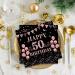 40 Ros gold Napkin Set | 50th Birthday Party Paper Napkins 33x33cm | Perfect for Stylish Celebrations - Buy Online on SooperMarket.com