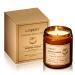Womens Gifts Pumpkin Spice Latte Aromatherapy Candles for Home Scented Candle Gift Set for Stress Relief Meditation Yoga Spa Relaxing Amber Jar Candles for Women & Men Birthday 9oz