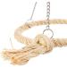 Nobby Cage Toy Sisal Swing Ring - Natural 24x 18 cm | Durable & Fun for Pets | International Shipping Available - Buy Online on SooperMarket.com