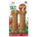 Nylabone Healthy Edibles All-Natural Long Lasting Dog Chew Treats 2 Count Beef Medium/Wolf