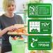 Lucky Family Green Compost Bags for Kitchen Countertop Bin 1.3 up to 1.6 Gallon - 100% Compostable Food Waste Trash Repurpose - Perfect Biodegradable Organic Eco Friendly - 50 Bags per Roll 50 Count (Pack of 1) - Buy Online on SooperMarket.com