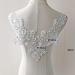 V-Neck Lace Applique Collar Patch for Wedding Dress - Floral Embroidery Trim for Gowns and Costumes - Buy Online on SooperMarket.com