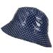 Toutacoo, Waterproof Vinyl Bucket Rain Hat 03-polka Dot - Blue